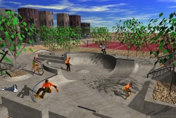 Skatepark Bouknadel (Marokko) Animation