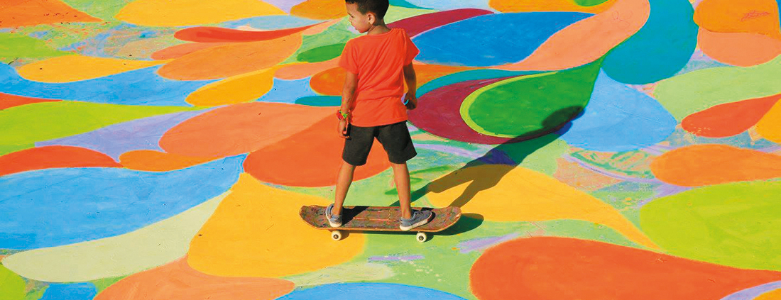 Skatepark Bethlehem Palästine zweite Bemalung Betonlandschaften 1