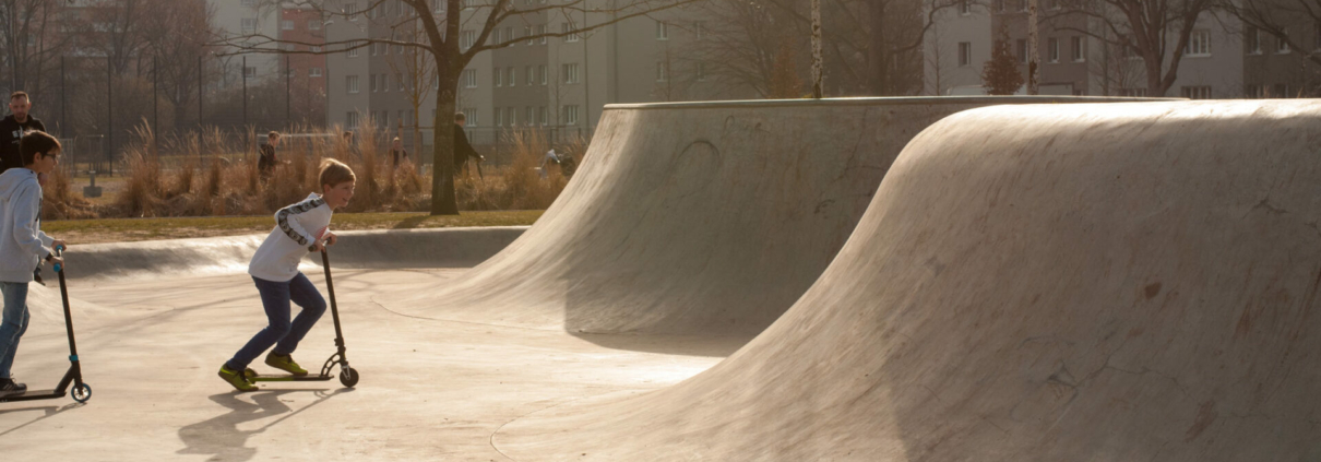 Frühling im Skatepark Reese-Kaserne Augsburg