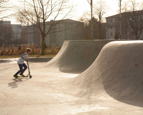 Frühling im Skatepark Reese-Kaserne Augsburg