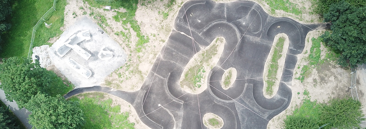 Rheinberg Pumptrack und Kletterfelsen - Baufortschritt 210708