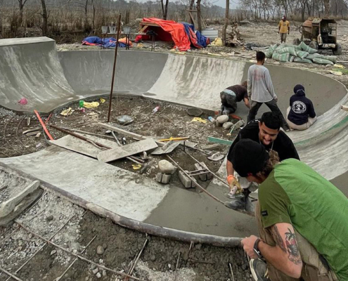 Nepal Skatepark - skate-aid - Baufortschritt - 220128