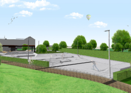 Eckernfoerde Wettbewerb - Rendering Skatepark