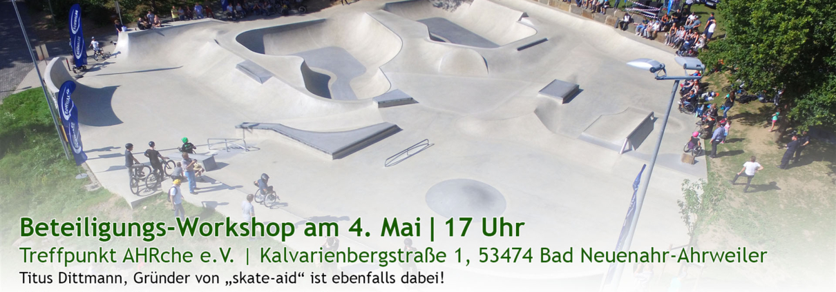 Projekt Skatepark Bad Neuenahr-Ahrweiler - Beteiligungsworkshop 4 Mai 2022