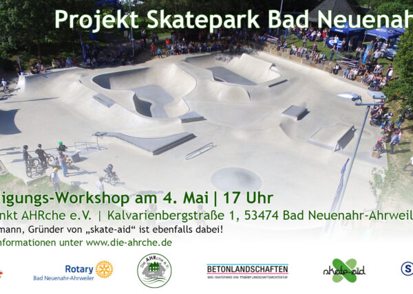 Projekt Skatepark Bad Neuenahr-Ahrweiler - Beteiligungsworkshop 4 Mai 2022