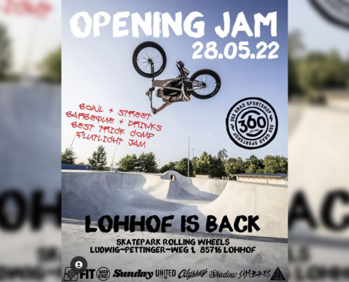 BL - Post - Skate- und Bikepark Lohhof - Opening Jam 220528 Poster