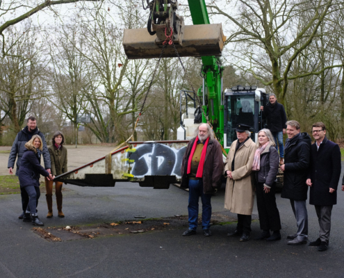 BL Projekt - Moers Skate- und Bikepark - 230227 Spatenstich