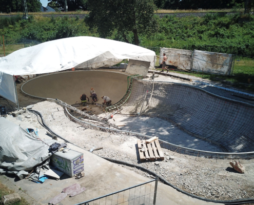 Krefeld - Skatepark und Bowl - Baustellenupdate 230614