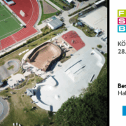 Infos zur FSB Messse in Köln vom 28.-31.Oktober 2025 und ein Luftbild vom Skatepark SC Halle Westfalen.