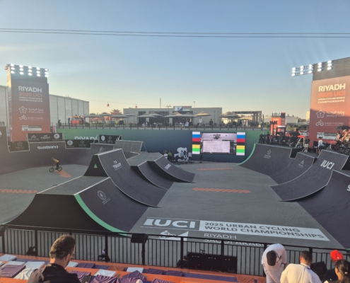 Maier Landschaftsarchitektur bei der UCI BMX Park Weltmeisterschaft 2025 in Riyadh